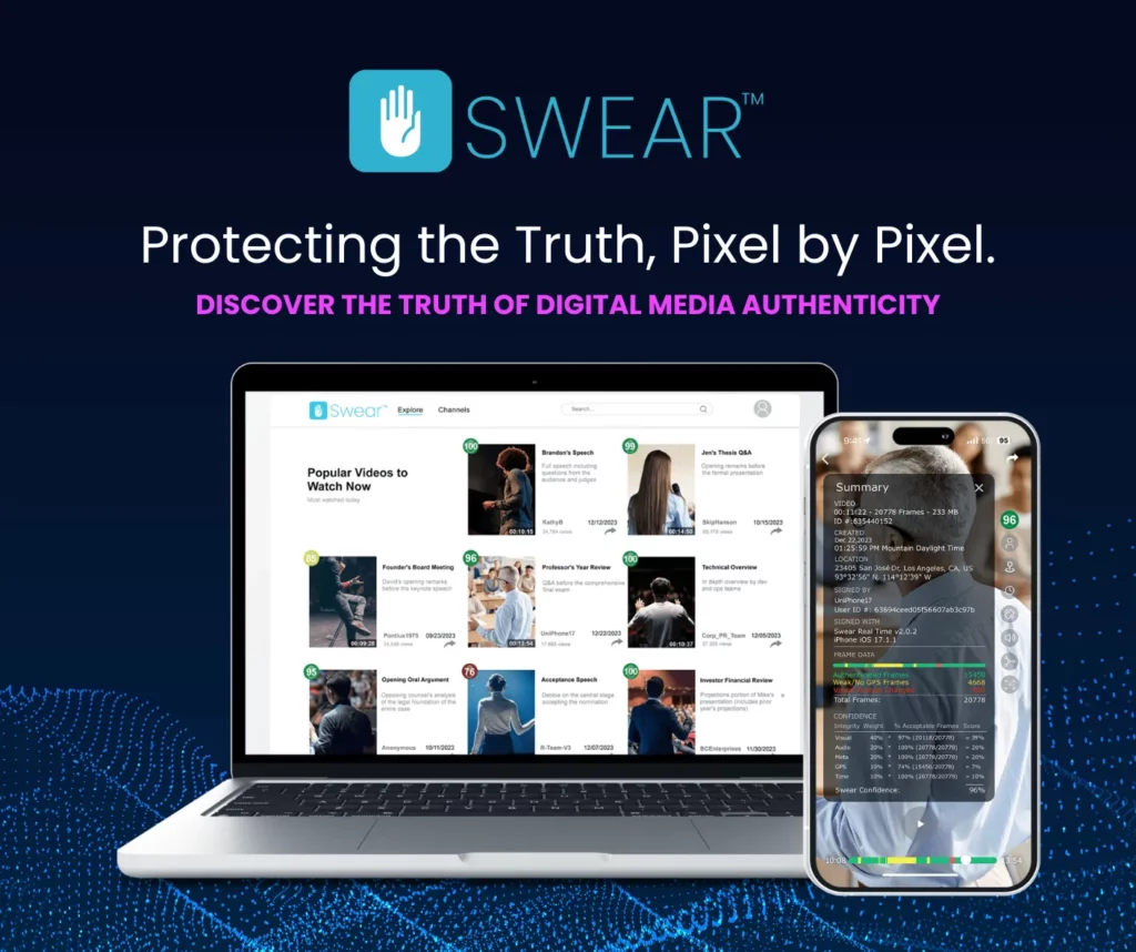 SWEAR Launches Revolutionary App in the Fight Against Deepfakes