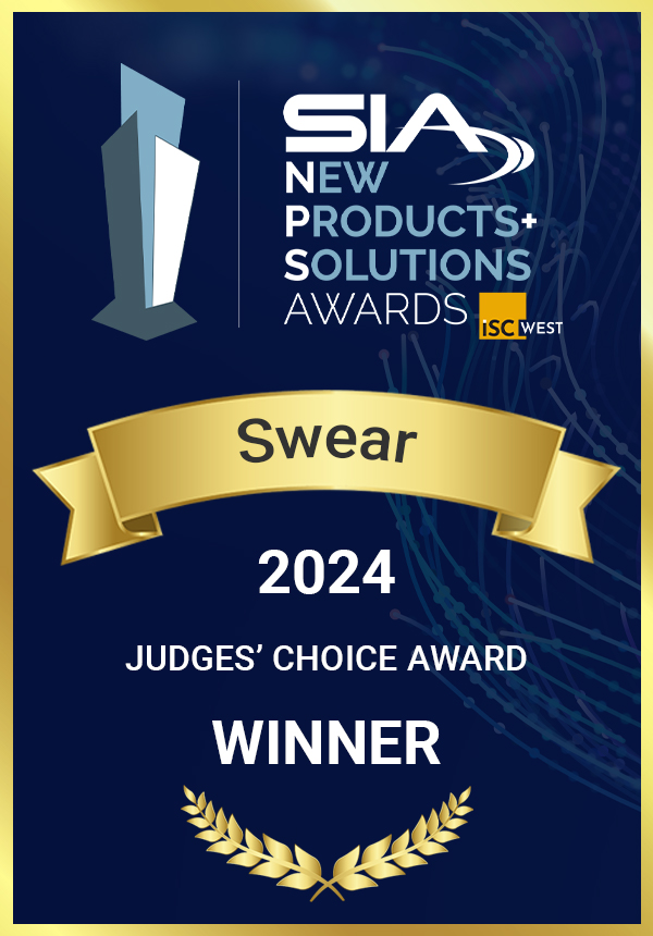 SWEAR wins the 2024 SIA New Products and Solutions (NPS) Judges’ Choice Award at ISC West.