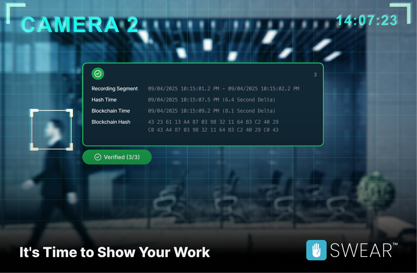 Security Camera Recognizing Attractive Young European Man Walking In Blurry Office Interior.