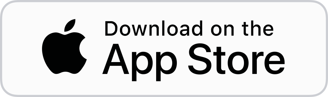 Apple App Store download button with the Apple logo and text “Download on the App Store.”